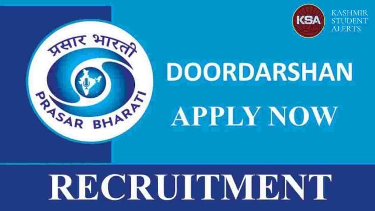 Doordarshan Recruitment 2023, Vacancy, Age Limit, Educational qualification