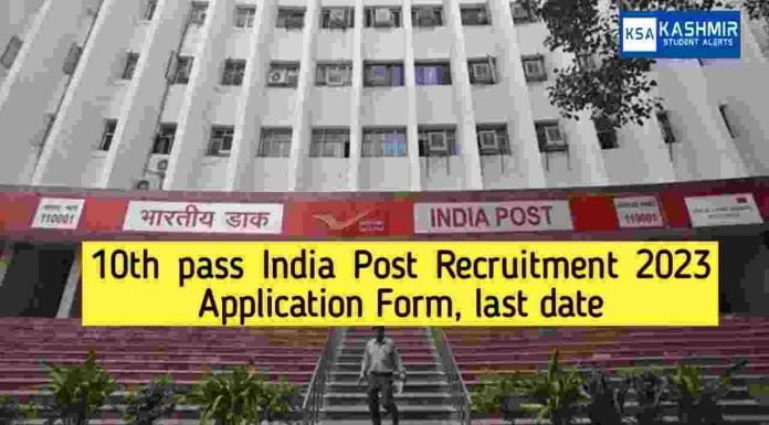 10th pass India Post Recruitment 2023 Application Form, last date @www.indiapostgdsonline.gov.in