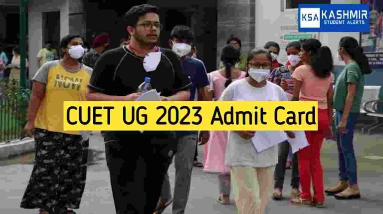 CUET UG 2023 Admit Card [OUT] for May 25, 26, 27 and 28 exam, download link