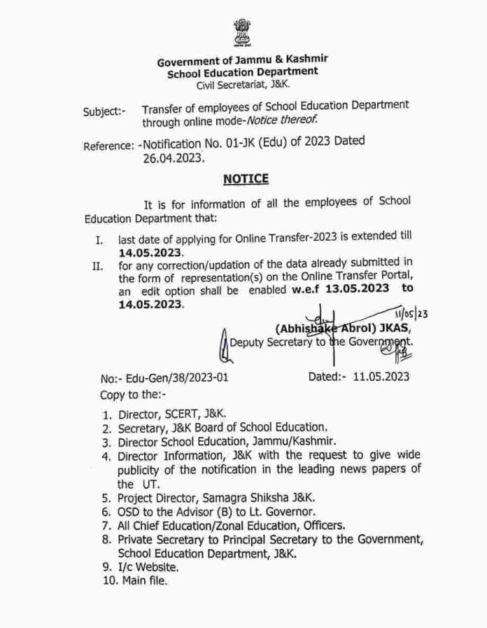 Transfer of employees