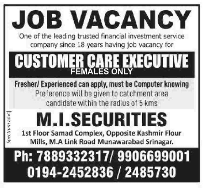 M.I Securities srinagar