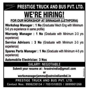 Prestige Truck and Bus Pvt Ltd
