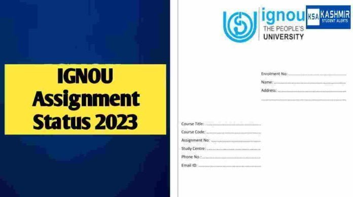 IGNOU Assignment Status 2023