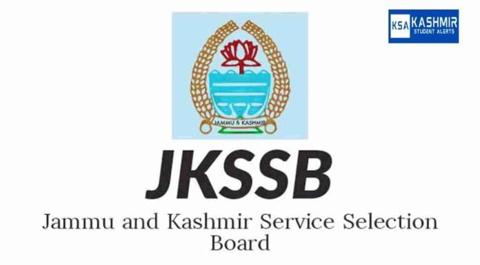 JKSSSB Extends Last Date for Junior Assistant & Stenographer Online Applications till November 25, 2025