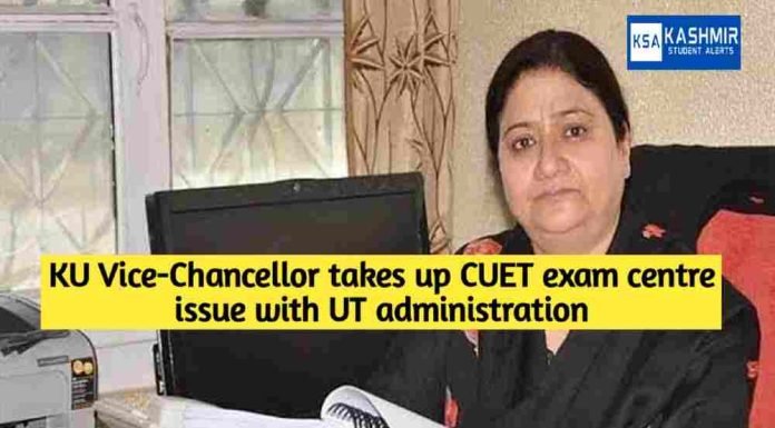 KU Vice-Chancellor takes up CUET exam centre issue with UT administration