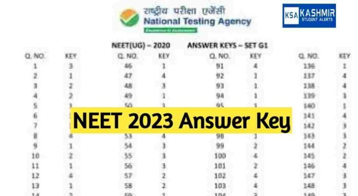 NEET 2023 Answer Key