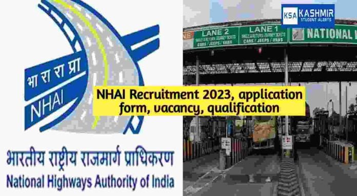 NHAI Recruitment 2023 Apply Online for Manager posts, Last date, Application form