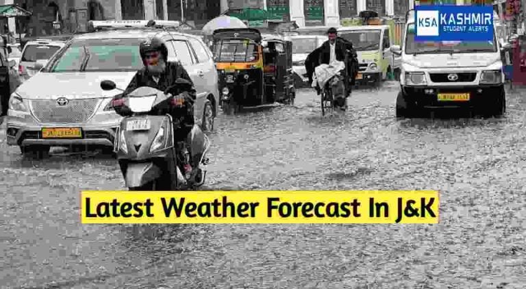Weather Update for today, Check Latest Weather Forecast In J&K