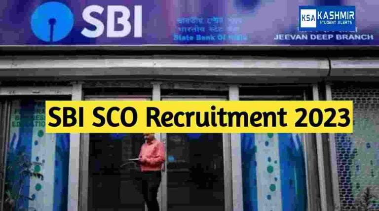SBI SCO Recruitment 2023, Qualification, 217 Vacancies Notification, Apply online