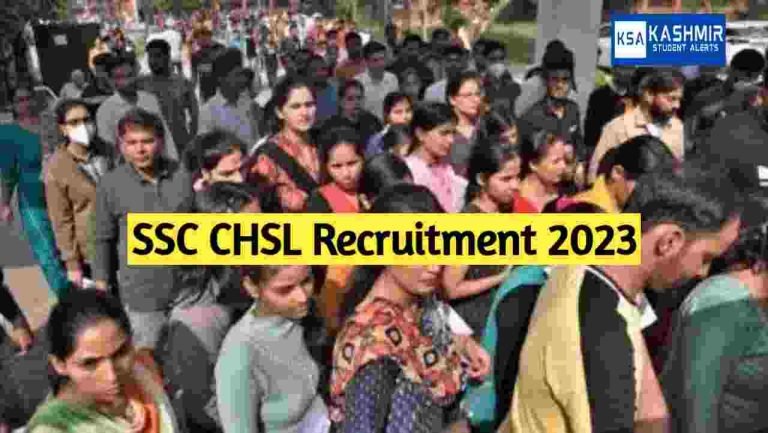 SSC CHSL Recruitment 2023, Age Limit, Application link, Qualification 12th pass