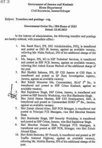 Transfers and postings