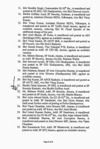 Transfers and postings