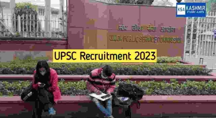 UPSC Recruitment 2023