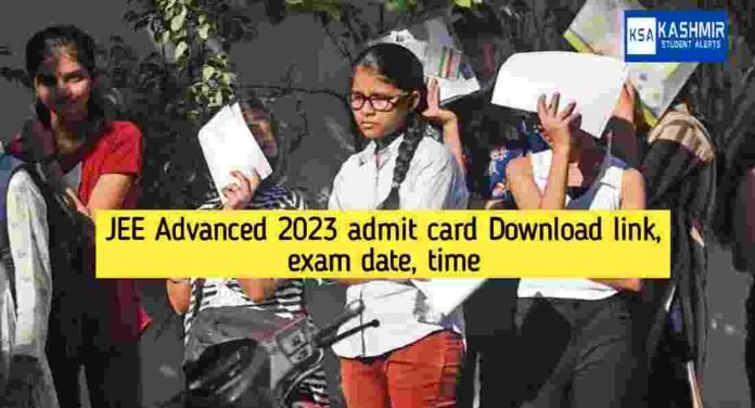 JEE Advanced 2023 admit card