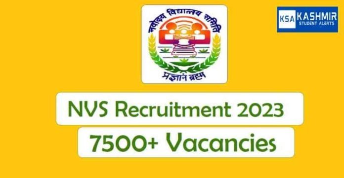 10th pass NVS Recruitment 2023 Apply Online, 7500 posts, Last date