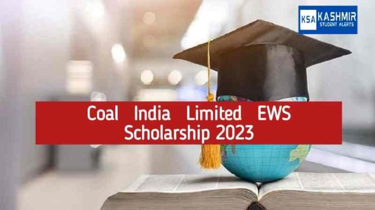 Coal India Limited EWS Scholarship 2023 Apply Online, check eligibility
