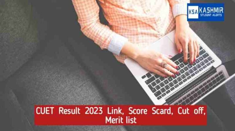 CUET Result 2023 Link Score Card, Cut off, Merit List