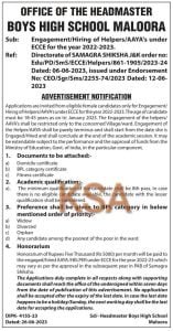 J&K 8th pass Helpers/AAYA's jobs Recruitment 2023 1 J&K 8th pass Helpers/AAYA's jobs Recruitment 2023