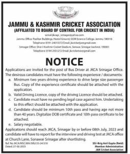 JAMMU & KASHMIR CRICKET ASSOCIATIO
