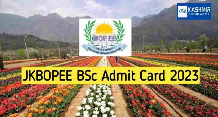 JKBOPEE BSc Nursing Admit Card Download Hall Ticket, Direct Link @jkbopee.gov.in