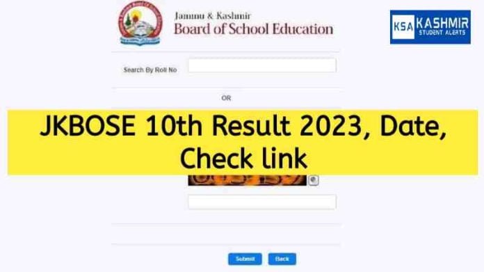 JKBOSE 10th Result 2023