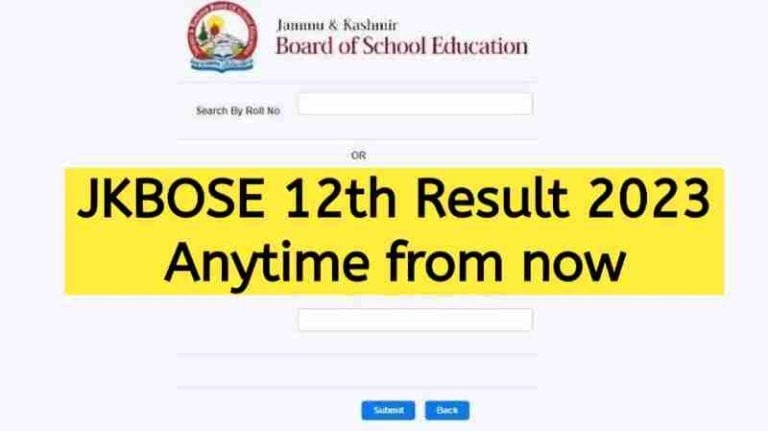 JKBOSE 12th Result 2023 will be released Anytime from now