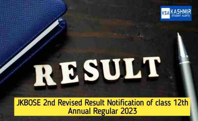JKBOSE 2nd Revised Result