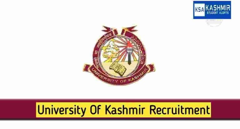 University of Kashmir Recruitment 2025: Apply for LDC, Associate Professor, Research & Field Investigator Posts