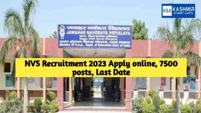 NVS Recruitment 2023 Apply