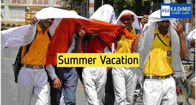 Summer Vacation 2023 in Jammu Kashmir Schools Announced