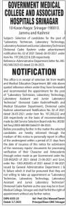 GMC Srinagar Selection List for various posts 1 GMC Srinagar Selection List for various posts