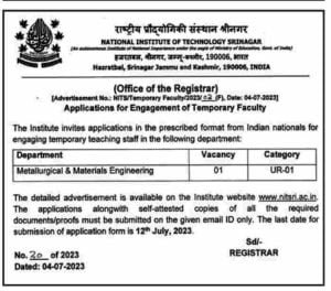 National Institute of Technology Srinagar