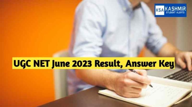 UGC NET June 2023 Result, Answer Key, direct link @ugcnet.nta.nic.in