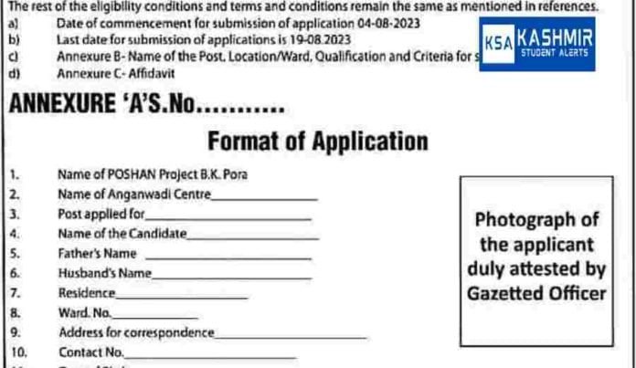 10th Pass Anganwadi Fresh Recruitment 2023