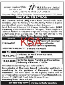 HLL Lifecare Limited Jobs Recruitment 2023, check details here