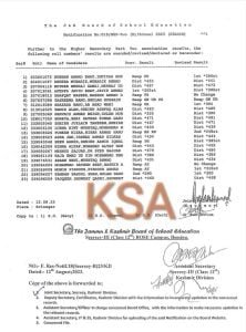 JKBOSE 12th amended/revised Result Annual Regular 2023