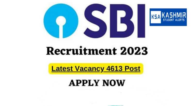 SBI Clerk recruitment 2023 for 4613 posts Apply online, Eligibility, last date