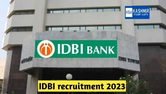 IDBI recruitment 2023 Important dates, Eligibility, Apply Online