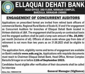 J&K Ellaquai Dehati Bank Recruitment 2023, check salary, Eligibility, Last date 1 J&K Ellaquai Dehati Bank Recruitment 2023, check salary, Eligibility, Last date