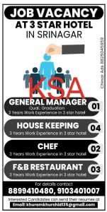 3 STAR Hotel Recruitment 2023 for Chef, House Keeping posts 1 3 STAR Hotel Recruitment 2023 for Chef, House Keeping posts
