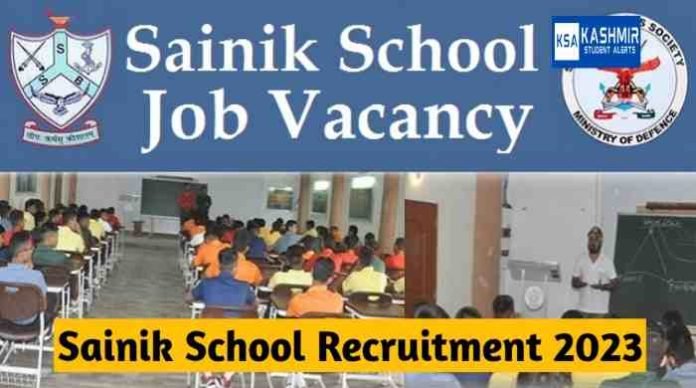 Sainik School Recruitment 2023, Vacancy, Last Date, Selection Process