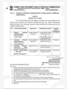JKPSC Written Examination
