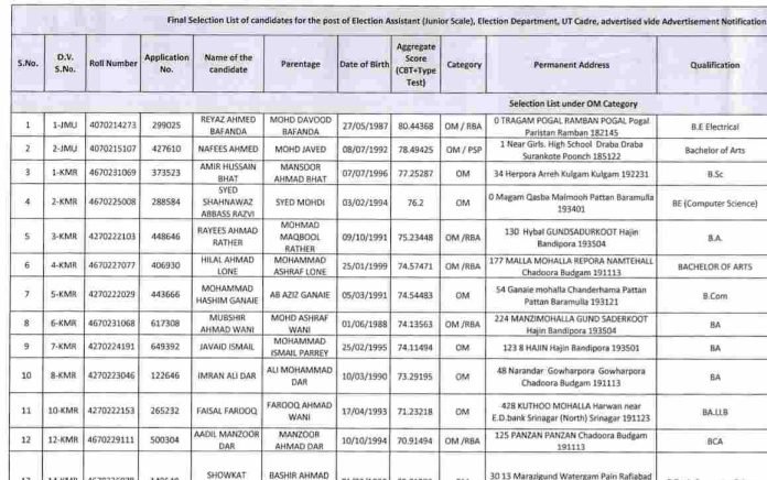 JKSSB Election Assistant