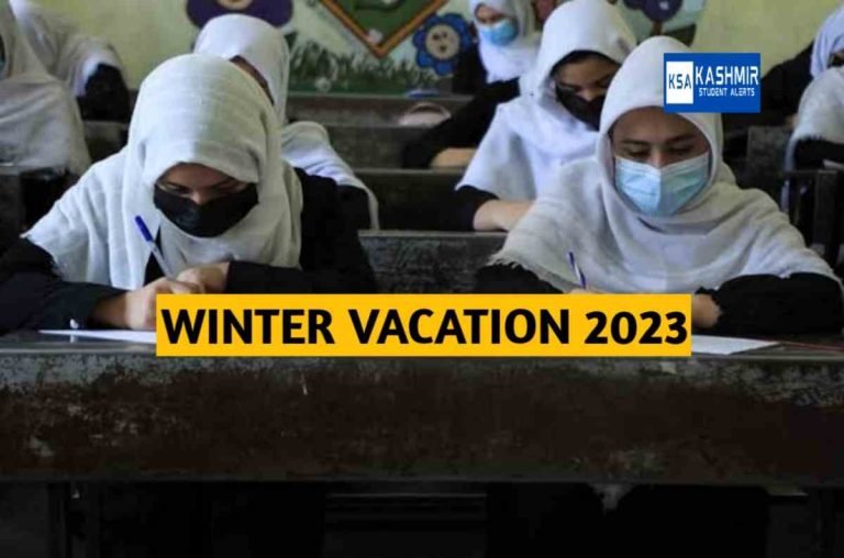 Big Update Regarding Winter Vacation 2023 in J&K Schools