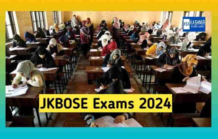 JKBOSE 10th-12th Exam Forms Annual Regular 2024 Apply Online