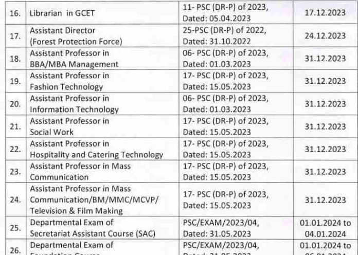 JKSSB Exam Calendar 2023-24 Released Download Pdf @jkssb.nic.in