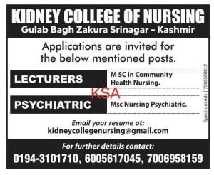 Kidney College of Nursing Srinagar