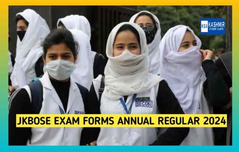 JKBOSE Announces Schedule for 10th, 11th and 12th Annual Exam Forms Submission