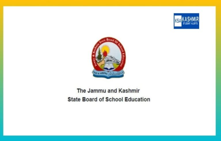 JKBOSE Class 10th and 11th Important Notification, Check Now