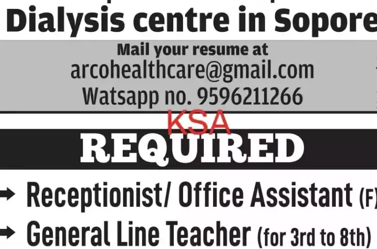 Recruitment Notice: Receptionist/Office Assistant and Resident Doctor Positions 2023